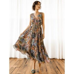 Guadalupe Design Emilia Cotton Maxi‎ Dress $250 Size XS